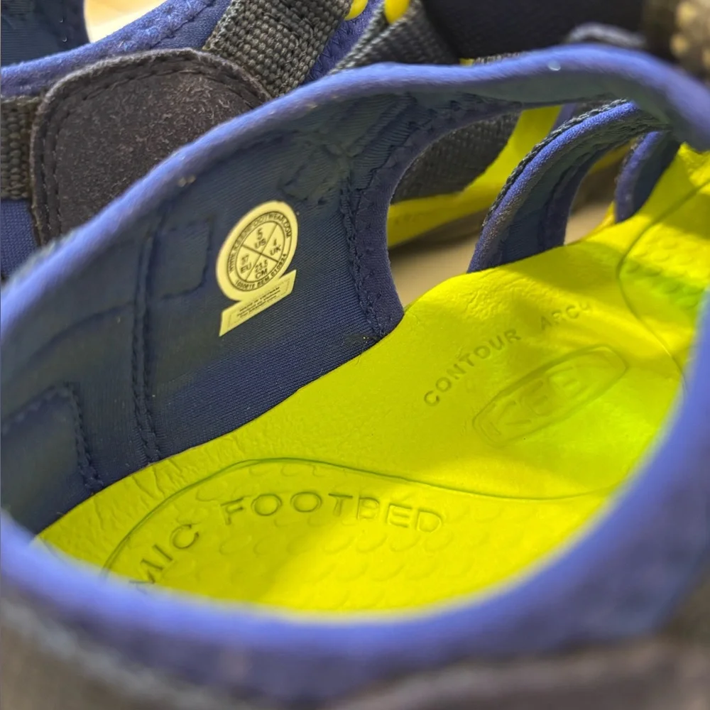 Keen Little Kids’ Seacamp II blue water shoes